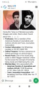Honeybintariq journalist Blogger Article-writer Member American Society and Author's New York USA