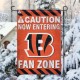 Cincinnati Bengals Fan Zone Flag, NFL Welcome Sport Flag