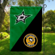 Stars vs Penguins House Divided Flag, NHL House Divided Flag