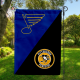 Blues vs Penguins House Divided Flag, NHL House Divided Flag