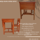 Meja kursi kayu Uk.allsize Rp.300.000