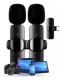 Microfone Sem Fio Duplo Lapela Android iPhone Profissional Cor Tipo C ( Android ) Maxnova